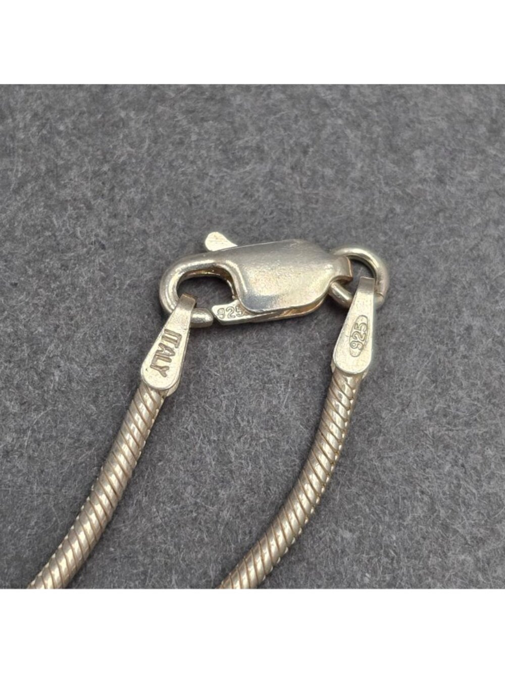 Vintage Sterling Silver Puffy Open Heart Pendant Necklace 18" Modernist Italy 92 - Picture 8 of 16